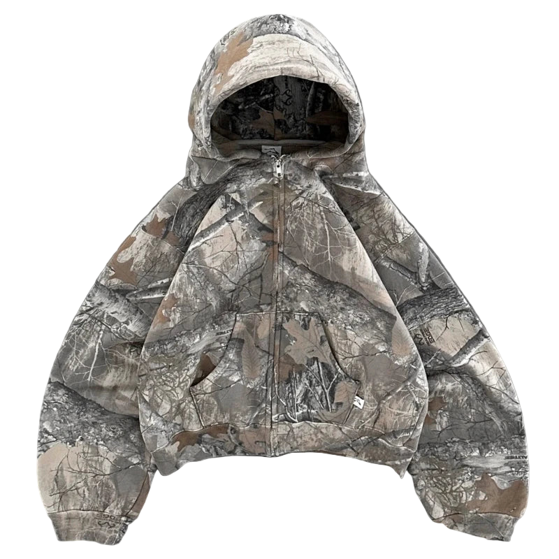 Camouflage zip up