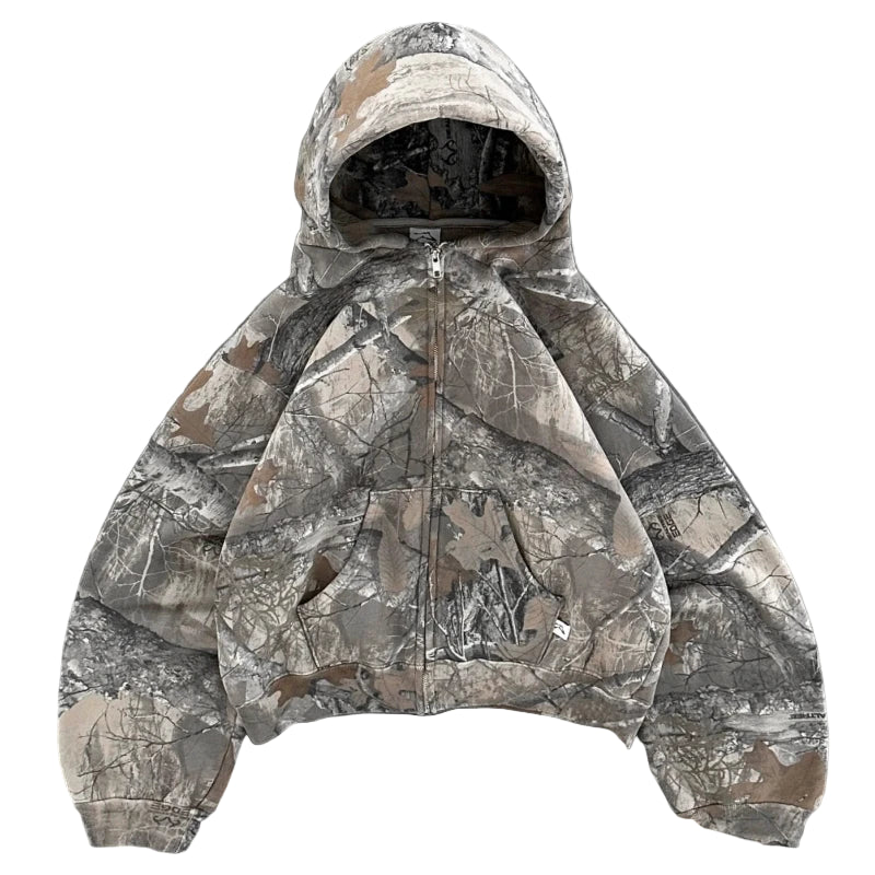 Camouflage zip up
